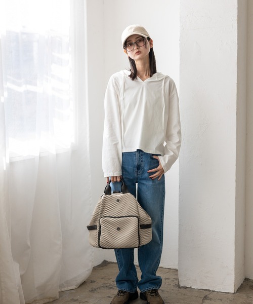 VitaFelice(ヴィータフェリーチェ)の「メッシュ3wayミニリュック(バックパック/リュック・レディース・ブラック/グレー/モカ/ホワイト・FREE)」の10枚目の写真