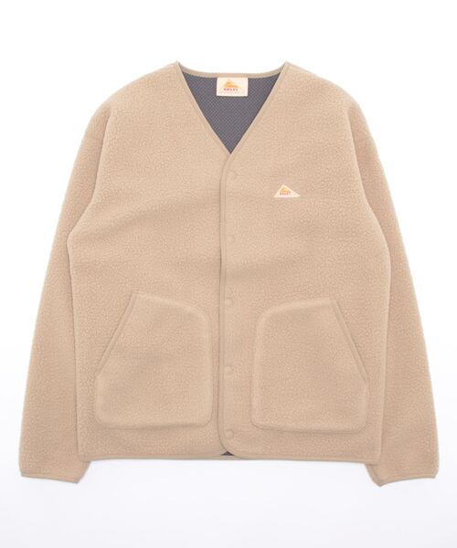KELTY(ケルティ)の「KELTY/ケルティ メドウトレイルフリースカーディガン(ノーカラージャケット・メンズ・ブラック/ベージュ/グリーン・L/S/M/XL)」の3枚目の写真