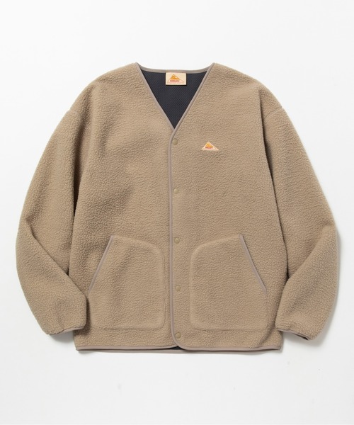 KELTY(ケルティ)の「KELTY/ケルティ メドウトレイルフリースカーディガン(ノーカラージャケット・メンズ・ブラック/ベージュ/グリーン・L/S/M/XL)」の8枚目の写真