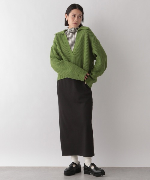 LOWRYS FARM（ローリーズファーム）の「ストレッチカットタイトスカート　184844（スカート・レディース・ブラック/イエロー/グリーン/アイボリー/ブルー/グレー・FREE）」の10枚目の写真