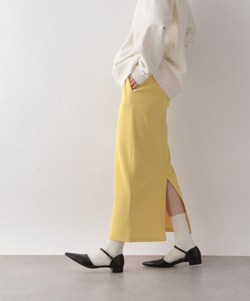 LOWRYS FARM（ローリーズファーム）の「ストレッチカットタイトスカート　184844（スカート・レディース・ブラック/イエロー/グリーン/アイボリー/ブルー/グレー・FREE）」の15枚目の写真