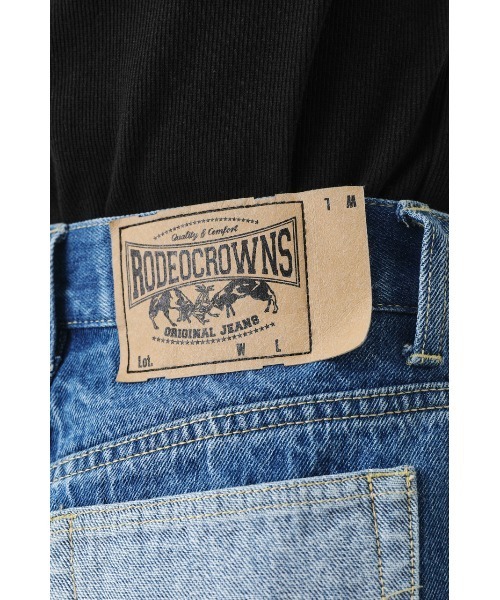 RODEO CROWNS WIDE BOWL（ロデオクラウンズワイドボウル）の「DENIM リメイクライクスカート（デニムスカート・レディース・ブルー・MEDIUM/X-SMALL/SMALL）」の9枚目の写真
