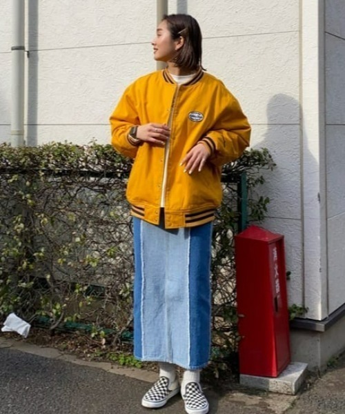 RODEO CROWNS WIDE BOWL（ロデオクラウンズワイドボウル）の「DENIM リメイクライクスカート（デニムスカート・レディース・ブルー・MEDIUM/X-SMALL/SMALL）」の15枚目の写真