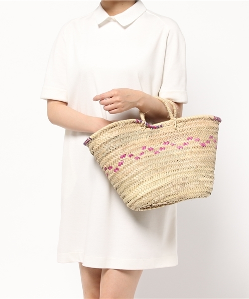 Kastane（カスタネ）の「【Kastane】ラウンドバスケット（かごバッグ・レディース・ライトベージュ・FREE）」の3枚目の写真