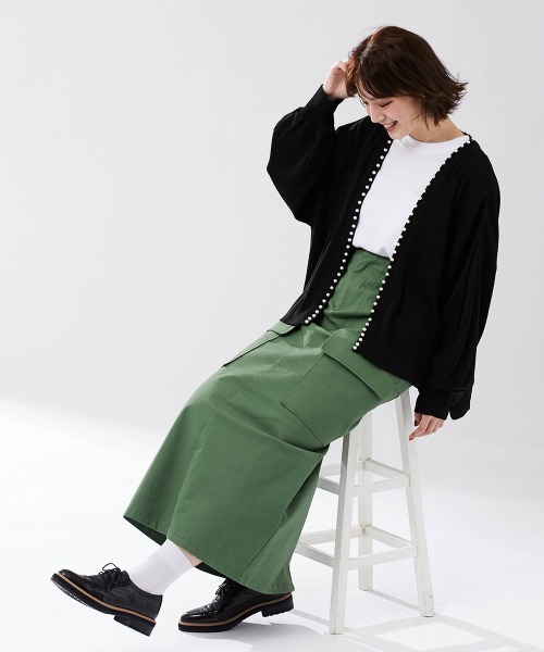 Le temps riche(ルタンリッシュ)の「カーゴデザインロングスカート<Le temps riche>(スカート・レディース・ブラウン/グリーン・M/L/LL)」の7枚目の写真