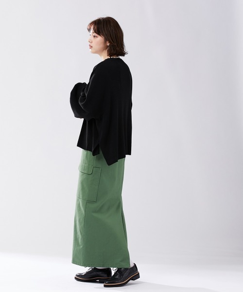 Le temps riche(ルタンリッシュ)の「カーゴデザインロングスカート<Le temps riche>(スカート・レディース・ブラウン/グリーン・M/L/LL)」の10枚目の写真