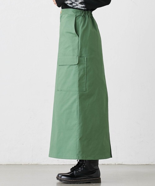 Le temps riche(ルタンリッシュ)の「カーゴデザインロングスカート<Le temps riche>(スカート・レディース・ブラウン/グリーン・M/L/LL)」の18枚目の写真