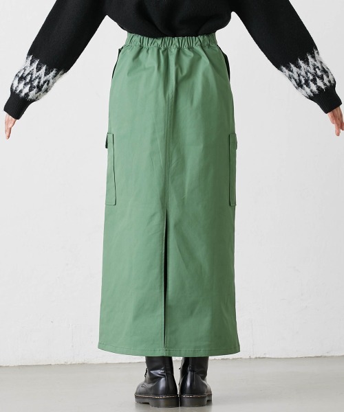 Le temps riche(ルタンリッシュ)の「カーゴデザインロングスカート<Le temps riche>(スカート・レディース・ブラウン/グリーン・M/L/LL)」の19枚目の写真