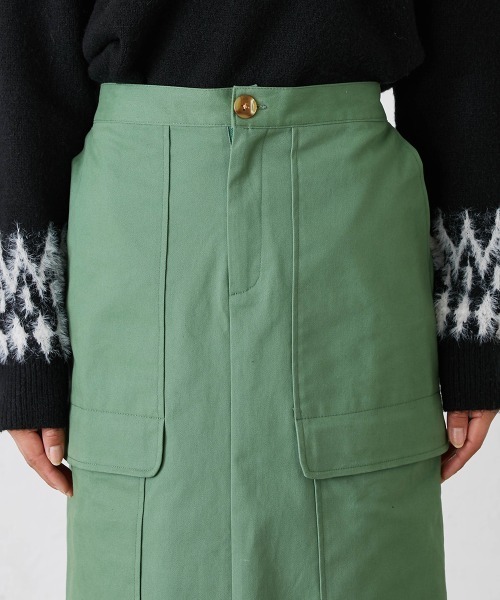 Le temps riche(ルタンリッシュ)の「カーゴデザインロングスカート<Le temps riche>(スカート・レディース・ブラウン/グリーン・M/L/LL)」の20枚目の写真