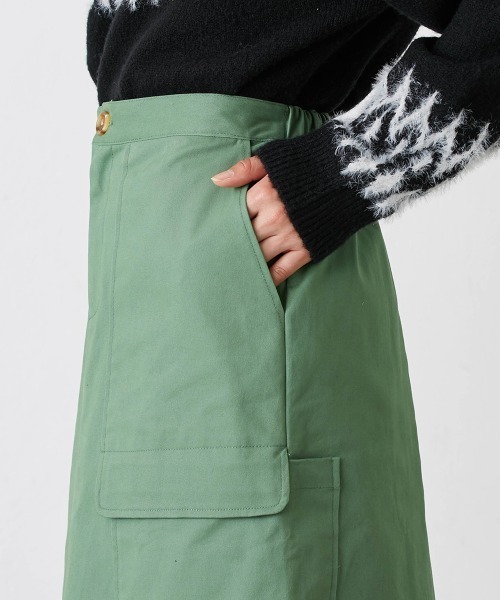 Le temps riche(ルタンリッシュ)の「カーゴデザインロングスカート<Le temps riche>(スカート・レディース・ブラウン/グリーン・M/L/LL)」の21枚目の写真