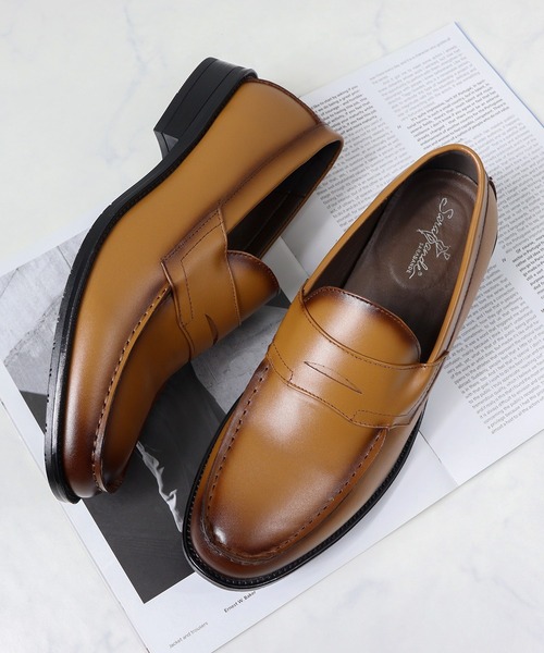 SARABANDE（サラバンド）の「本革 軽量 クッションインソールローファー（ローファー・メンズ・ブラック系3/ブラック系2/ブラック系その他2/ブラウン系その他/ブラック系その他/ブラウン系その他2/ブラウン系2/ブラック系1/ブラウン系1/ワイン系1/ワイン系3/ワイン系2・40/42/44/41/43/46/50/47/45/48/39）」の6枚目の写真