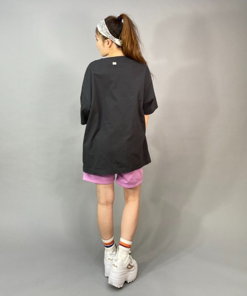 BILLABONG（ビラボン）の「BILLABONG/ビラボン  ビッグシルエット/オーバーサイズ/グラフィックTシャツ   BD013-207（Tシャツ/カットソー・レディース・ブラック×ピンク/ホワイト×ブルー/ブルー・L/M）」の19枚目の写真