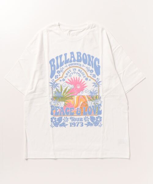 BILLABONG（ビラボン）の「BILLABONG/ビラボン  ビッグシルエット/オーバーサイズ/グラフィックTシャツ   BD013-207（Tシャツ/カットソー・レディース・ブラック×ピンク/ホワイト×ブルー/ブルー・L/M）」の21枚目の写真