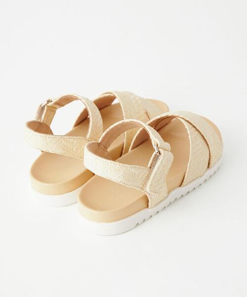 green label relaxing(グリーンレーベルリラクシング)の「GLR クロスサンダル 17-23cm(サンダル・キッズ・ベージュ/オフホワイト・17cm/18cm/19cm/20cm/21cm/22cm/23cm)」の6枚目の写真