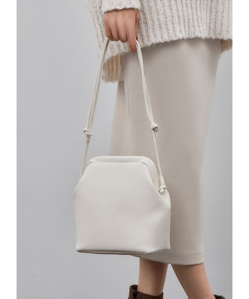 STYLE DELI（スタイルデリ）の「がまぐちフォルムショルダーバッグB（ショルダーバッグ・レディース・アイボリー/ブラック/ピンク/オレンジ/シルバー・FREE）」の19枚目の写真