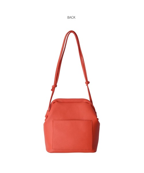 STYLE DELI（スタイルデリ）の「がまぐちフォルムショルダーバッグB（ショルダーバッグ・レディース・アイボリー/ブラック/ピンク/オレンジ/シルバー・FREE）」の13枚目の写真