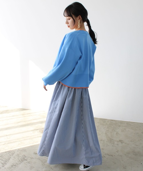 GeeRA(ジーラ)の「ギンガムチェックフレアスカート(スカート・レディース・ネイビー/ブラック/ベージュ・MEDIUM)」の18枚目の写真