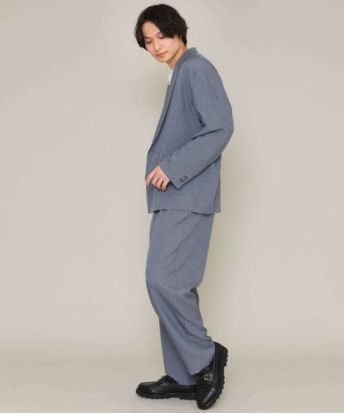 a.v.v（アーヴェヴェ）の「ワンサイズダブルジャケット(セットアップ可）（テーラードジャケット・メンズ・モカ/グレー・53）」の6枚目の写真