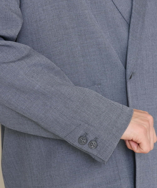 a.v.v（アーヴェヴェ）の「ワンサイズダブルジャケット(セットアップ可）（テーラードジャケット・メンズ・モカ/グレー・53）」の17枚目の写真