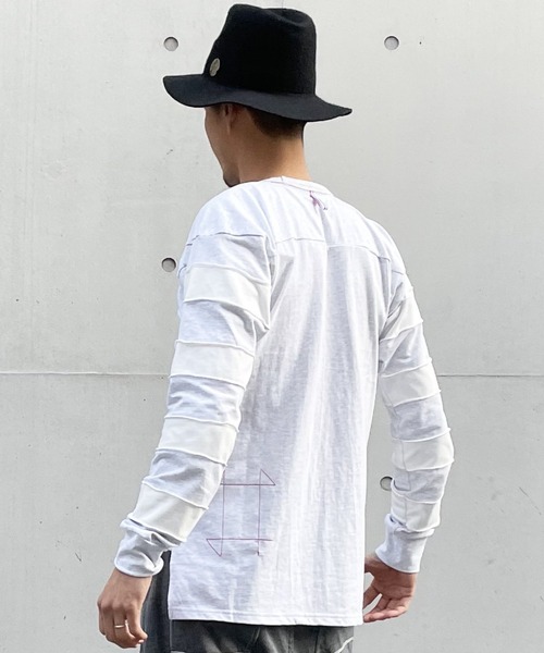 BURNOUT(バーンアウト)の「ハット刺繍 フットボール L/T(Tシャツ/カットソー・メンズ・ホワイト/ヘザーグレー/ブラック・M/L)」の10枚目の写真