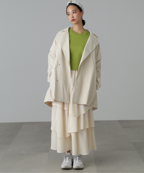 FREE'S MART(フリーズマート)の「2Way袖取り外しミドル丈トレンチコート(トレンチコート・レディース・ベージュ/ホワイト・FREE)」の14枚目の写真