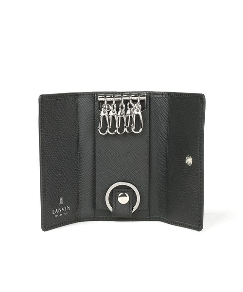 LANVIN collection（ランバン コレクション）の「COMBINATION KEY CASE【コンビネーションキーケース】（キーケース/キーアクセサリー・メンズ・ブラック/ネイビー・FREE）」の4枚目の写真