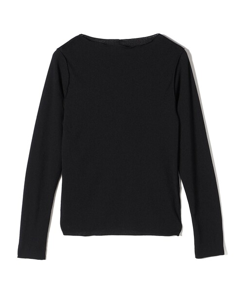 SHIPS(シップス)の「〈手洗い可能〉ドライタッチ テレコ ボートネック プルオーバー(Tシャツ/カットソー・レディース・グリーン/ダークグレー/ネイビー/オフホワイト/ブラック/ダークブラウン/ピンク・ONE SIZE)」の1枚目の写真