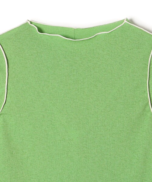 SHIPS(シップス)の「〈手洗い可能〉ドライタッチ テレコ ボートネック プルオーバー(Tシャツ/カットソー・レディース・グリーン/ダークグレー/ネイビー/オフホワイト/ブラック/ダークブラウン/ピンク・ONE SIZE)」の15枚目の写真