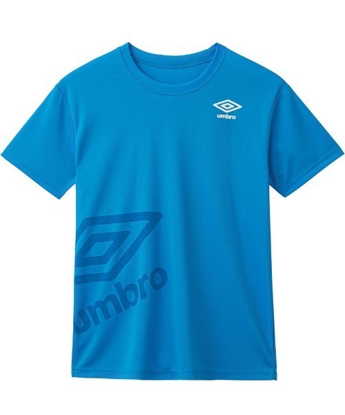 UMBRO(アンブロ)の「umbro/アンブロ クルーネックTシャツ ビッグロゴ メッシュ 吸汗速乾(Tシャツ/カットソー・メンズ・ブルー/ホワイト/ターコイズブルー・LARGE/MEDIUM)」の9枚目の写真