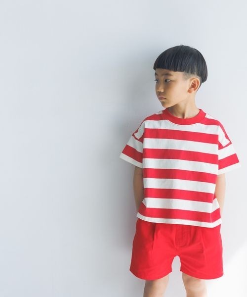 LOWRYS FARM(ローリーズファーム)の「USAフトボーダーTシャツ 180609(Tシャツ/カットソー・キッズ・ブルー/ブラック/ブラウン/レッド・110cm/120cm/130cm/140cm/150cm)」の13枚目の写真