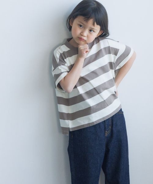 LOWRYS FARM(ローリーズファーム)の「USAフトボーダーTシャツ 180609(Tシャツ/カットソー・キッズ・ブルー/ブラック/ブラウン/レッド・110cm/120cm/130cm/140cm/150cm)」の15枚目の写真