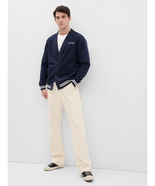 GAP（ギャップ）の「Gapロゴ フレンチテリーカーディガン(ユニセックス)（カーディガン/ボレロ・メンズ・グレー/ベージュ/ネイビー・XS/S/M/L/XL）」の7枚目の写真