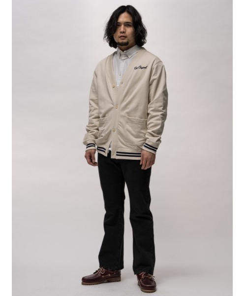 GAP（ギャップ）の「Gapロゴ フレンチテリーカーディガン(ユニセックス)（カーディガン/ボレロ・メンズ・グレー/ベージュ/ネイビー・XS/S/M/L/XL）」の15枚目の写真