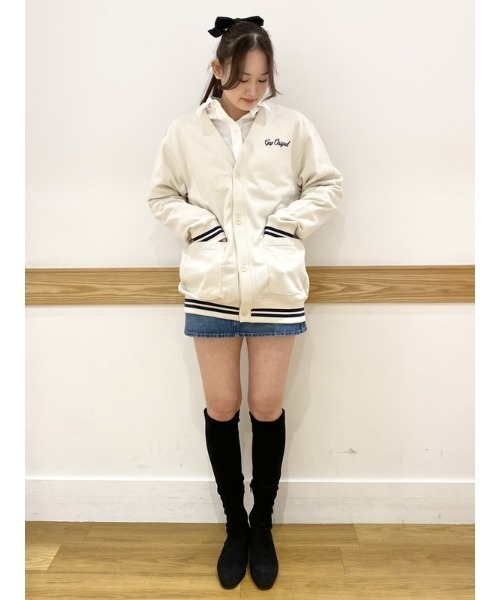 GAP（ギャップ）の「Gapロゴ フレンチテリーカーディガン(ユニセックス)（カーディガン/ボレロ・メンズ・グレー/ベージュ/ネイビー・XS/S/M/L/XL）」の20枚目の写真