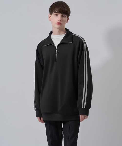 Adoon plain（アドーンプレーン）の「【Adoon plain】トラックハーフジップ（その他アウター・メンズ・ネイビー/ブラック/チャコールグレー・MEDIUM/LARGE）」の5枚目の写真
