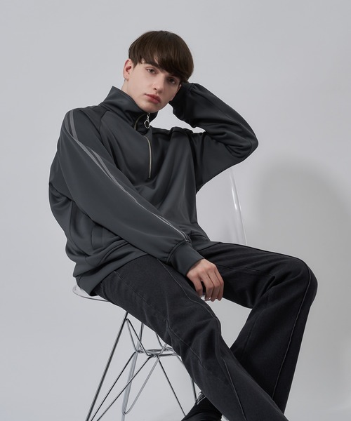 Adoon plain（アドーンプレーン）の「【Adoon plain】トラックハーフジップ（その他アウター・メンズ・ネイビー/ブラック/チャコールグレー・MEDIUM/LARGE）」の17枚目の写真