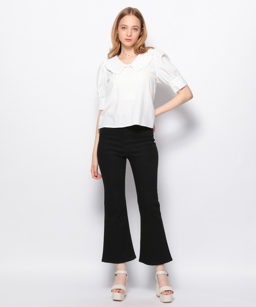FOREVER 21（フォーエバー トゥエンティーワン）の「【FEMININE】ビッグカラーブラウス（シャツ/ブラウス・レディース・ホワイト/ブルー・FREE）」の10枚目の写真