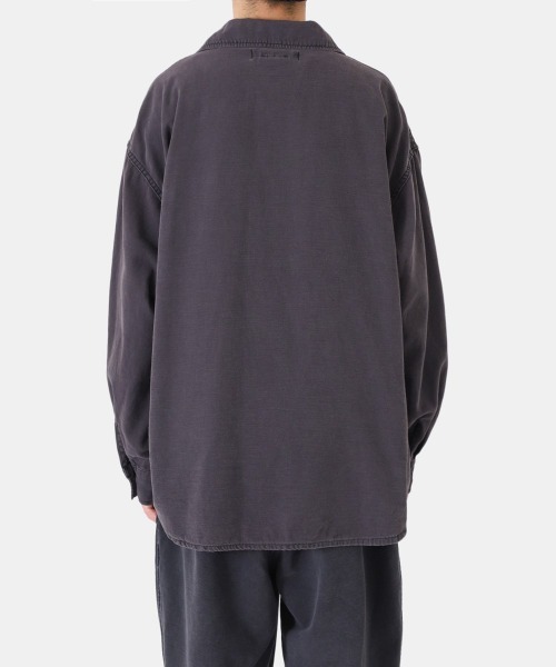 REMI RELIEF NAVY LABEL（レミレリーフネイビーレーベル）の「REMI RELIEF NAVY LABEL / レミレリーフ ネイビーレーベル：ミリタリーシャツ：RN24329214AK[STD]（シャツ/ブラウス・メンズ・チャコール/カーキ・L/M/XL）」の16枚目の写真