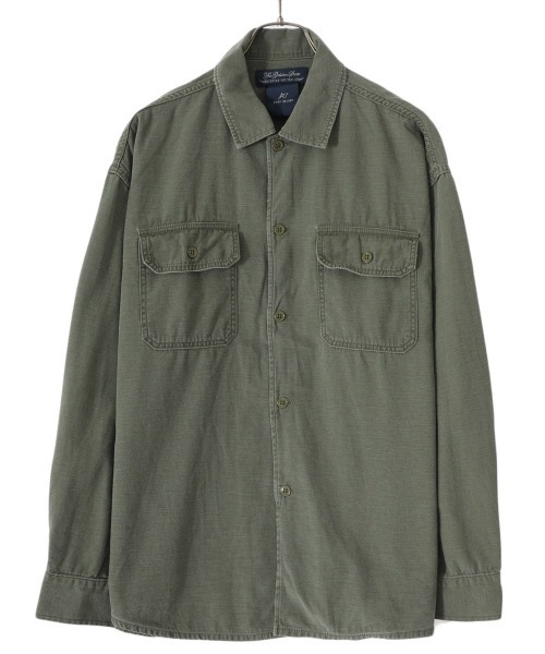 REMI RELIEF NAVY LABEL（レミレリーフネイビーレーベル）の「REMI RELIEF NAVY LABEL / レミレリーフ ネイビーレーベル：ミリタリーシャツ：RN24329214AK[STD]（シャツ/ブラウス・メンズ・チャコール/カーキ・L/M/XL）」の18枚目の写真