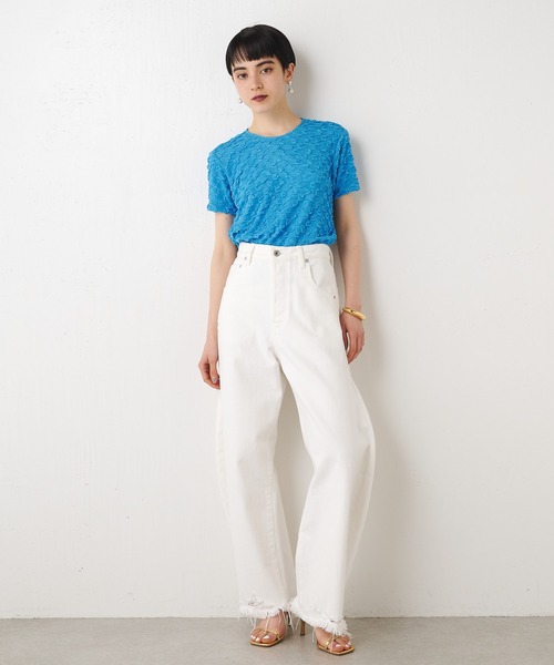 Whim Gazette(ウィムガゼット)の「【THE PAUSE】スクエアポップTシャツ(Tシャツ/カットソー・レディース・ブラック/オフホワイト/ブルー・FREE)」の15枚目の写真