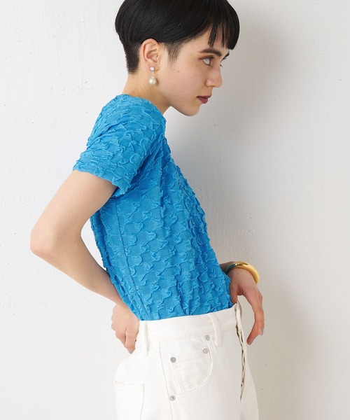 Whim Gazette(ウィムガゼット)の「【THE PAUSE】スクエアポップTシャツ(Tシャツ/カットソー・レディース・ブラック/オフホワイト/ブルー・FREE)」の16枚目の写真