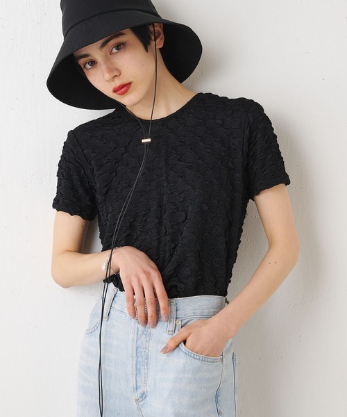Whim Gazette(ウィムガゼット)の「【THE PAUSE】スクエアポップTシャツ(Tシャツ/カットソー・レディース・ブラック/オフホワイト/ブルー・FREE)」の10枚目の写真