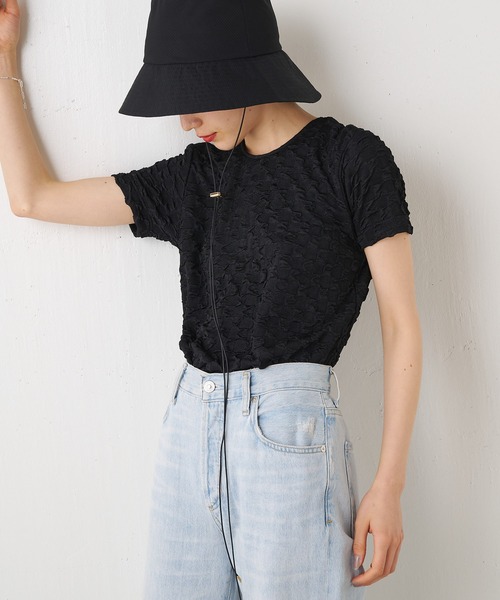 Whim Gazette(ウィムガゼット)の「【THE PAUSE】スクエアポップTシャツ(Tシャツ/カットソー・レディース・ブラック/オフホワイト/ブルー・FREE)」の17枚目の写真