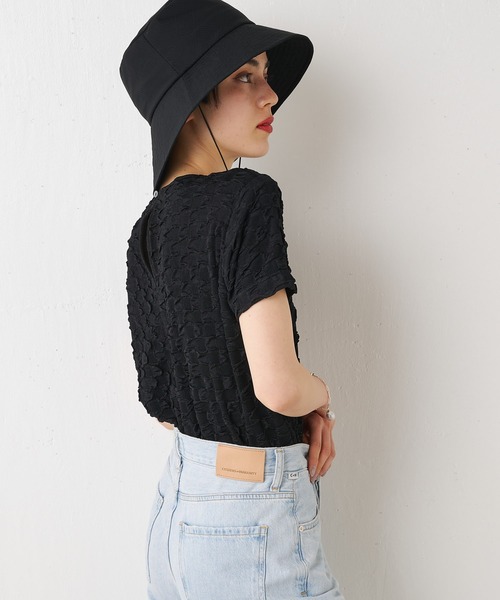 Whim Gazette(ウィムガゼット)の「【THE PAUSE】スクエアポップTシャツ(Tシャツ/カットソー・レディース・ブラック/オフホワイト/ブルー・FREE)」の18枚目の写真