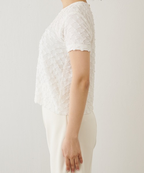 Whim Gazette(ウィムガゼット)の「【THE PAUSE】スクエアポップTシャツ(Tシャツ/カットソー・レディース・ブラック/オフホワイト/ブルー・FREE)」の7枚目の写真