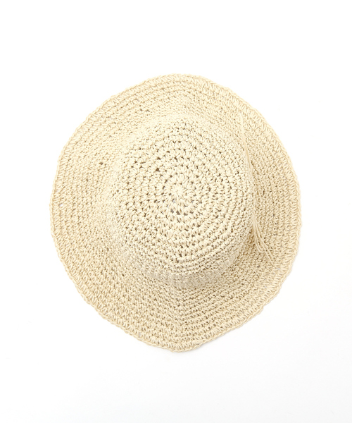 abahouse mavie(アバハウスマヴィ)の「ペーパーロングブリムハット(ハット・レディース・ベージュ/ブラウン・フリー)」の7枚目の写真