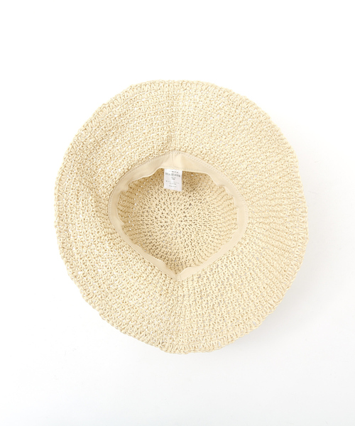 abahouse mavie(アバハウスマヴィ)の「ペーパーロングブリムハット(ハット・レディース・ベージュ/ブラウン・フリー)」の8枚目の写真