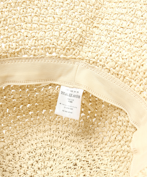 abahouse mavie(アバハウスマヴィ)の「ペーパーロングブリムハット(ハット・レディース・ベージュ/ブラウン・フリー)」の9枚目の写真