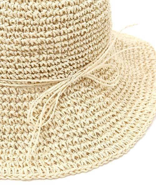 abahouse mavie(アバハウスマヴィ)の「ペーパーロングブリムハット(ハット・レディース・ベージュ/ブラウン・フリー)」の10枚目の写真