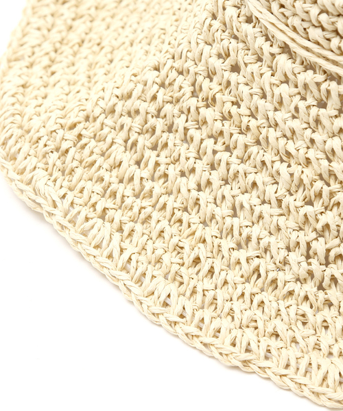 abahouse mavie(アバハウスマヴィ)の「ペーパーロングブリムハット(ハット・レディース・ベージュ/ブラウン・フリー)」の11枚目の写真